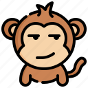 annoying, emoticons, feelings, emoji, monkey