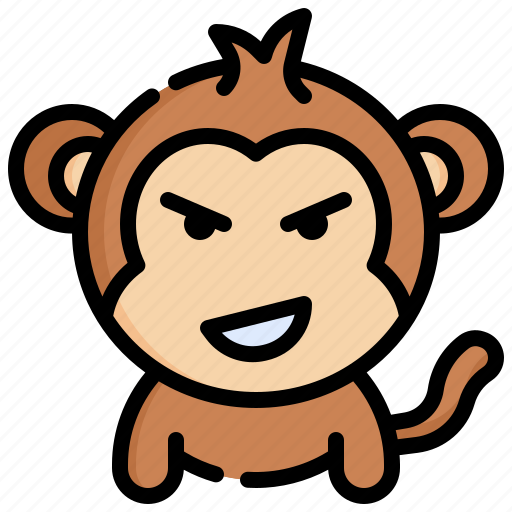 Confident, monkey, emoticons, feelings, emoji icon - Download on Iconfinder
