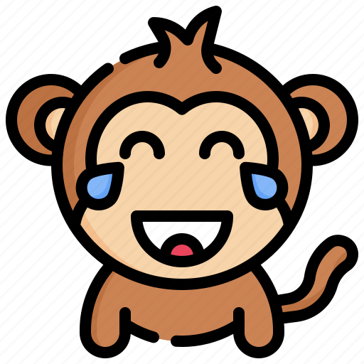 Laughing, emoticons, feelings, emoji, monkey, face icon - Download on Iconfinder