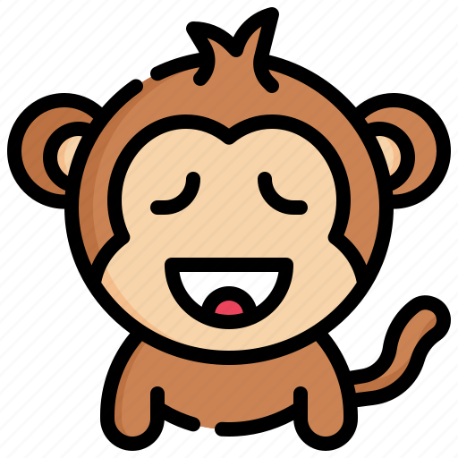 Relax, emoticons, feelings, emoji, monkey, face icon - Download on Iconfinder