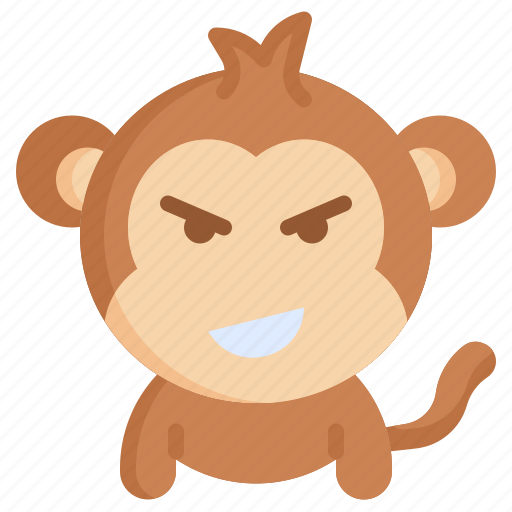 Confident, monkey, emoticons, feelings, emoji icon - Download on Iconfinder