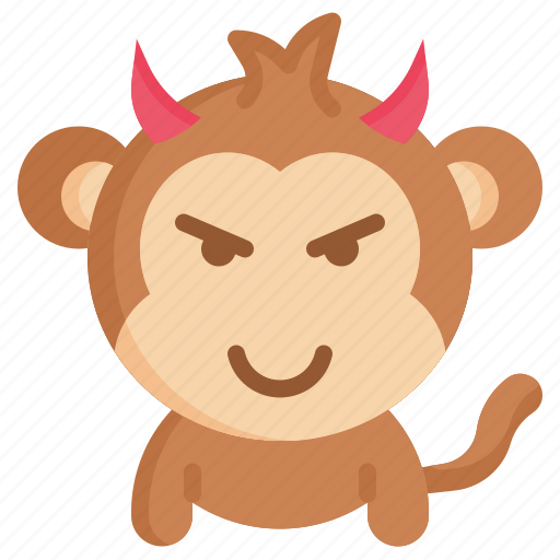 Evil, moticons, feelings, emoji, monkey, face icon - Download on Iconfinder