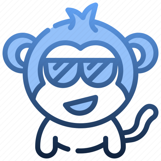Cool, emoticons, feelings, emoji, monkey, face icon - Download on Iconfinder