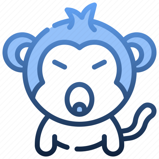 Shouting, emoticons, feelings, emoji, monkey, face icon - Download on Iconfinder
