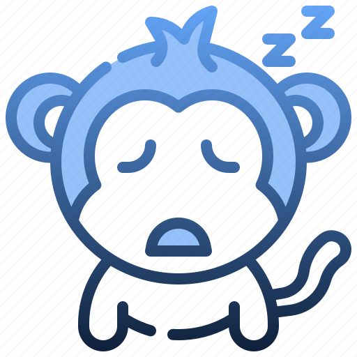 Sleep, emoticons, feelings, emoji, monkey, face icon - Download on Iconfinder