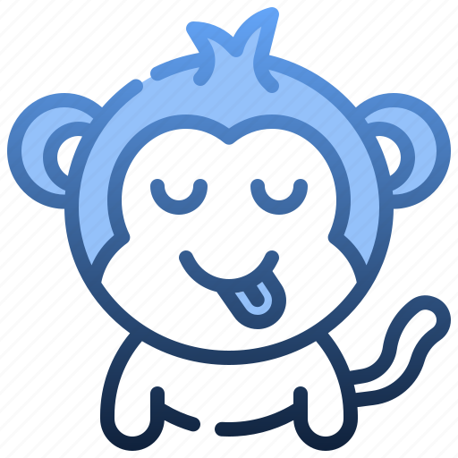Tongue, emoticons, feelings, emoji, monkey, face icon - Download on Iconfinder