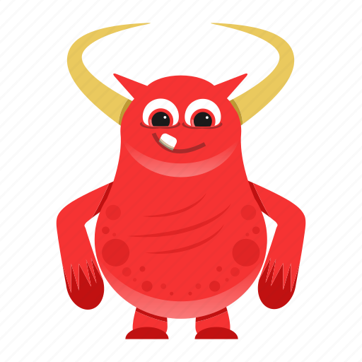 Alien, beast, cartoon, cute, devil, halloween, horn icon - Download on Iconfinder
