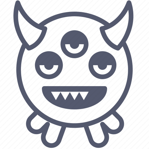Character, creature, evil, eyes, mascot icon - Download on Iconfinder