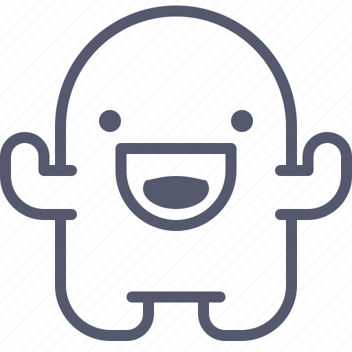 Character, creature, laugh, mascot icon - Download on Iconfinder