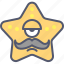 character, creature, hungry, mascot, moustache, mouth, star 