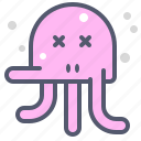 character, creature, dead, mascot, octopus