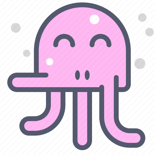 Character, creature, happy, mascot, octopus icon - Download on Iconfinder