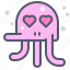 character, creature, inloved, mascot, octopus 