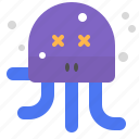 character, creature, dead, mascot, octopus