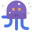 character, creature, dead, mascot, octopus 
