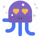 character, creature, inloved, mascot, octopus