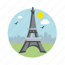 paris, france, eiffel, eiffel tower, landmark, europe, monuments, architecture and city, architectonic