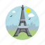 paris, france, eiffel, eiffel tower, landmark, europe, monuments, architecture and city, architectonic 