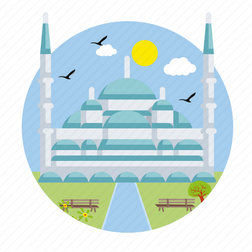 Mosque, islam, cultures, architecture and city, architectonic, landmark, monument icon - Download on Iconfinder