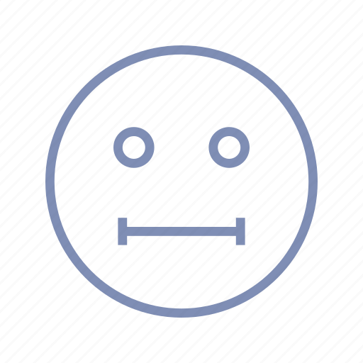 Emotions, mood, serious, silent, smiley, speechless icon - Download on Iconfinder