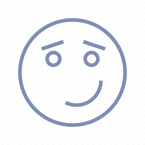 Embarrassment, emotions, jolly, mood, smiley, smirk icon - Download on Iconfinder