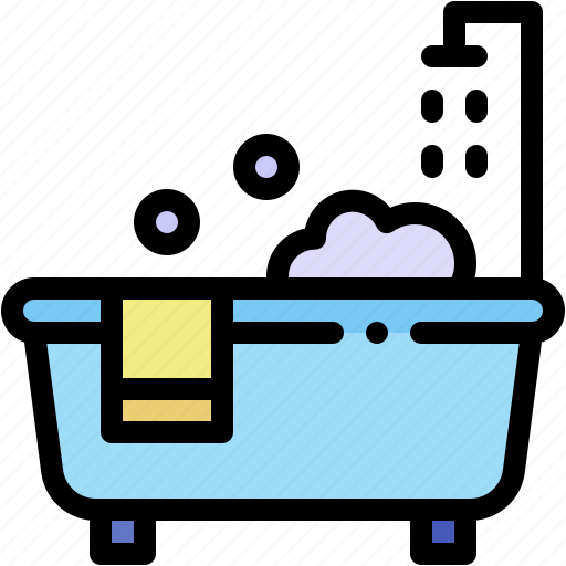 Bath, bathtub, bathroom, clean, hygiene, washing icon - Download on Iconfinder