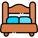 bed, bedroom, sleep, double, furniture, rest
