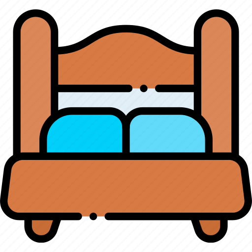 Bed, bedroom, sleep, double, furniture, rest icon - Download on Iconfinder