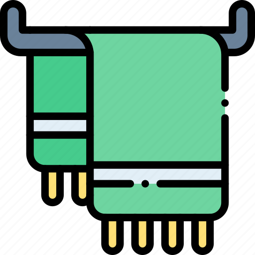 Towel, bath, dry, laundry, clean, personal, hygiene icon - Download on Iconfinder