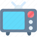 tv, screen, television, old, technology, transmission