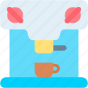 coffee, maker, machine, shop, electronic, cup