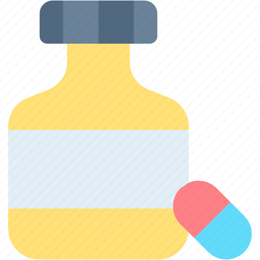 Vitamins, pils, supplements, proteins, medicine, bottle icon - Download on Iconfinder