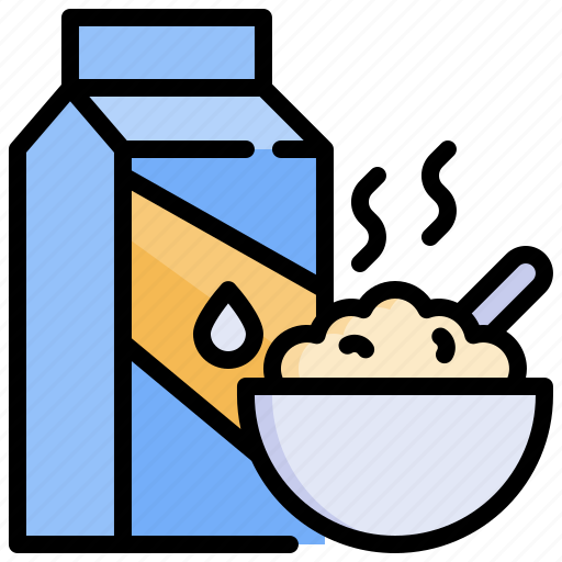 Cereals, healthy, food, milk, bowl, breakfast icon - Download on Iconfinder