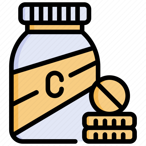 Vitamin, c, suplements, medicine, bottle, pills icon - Download on Iconfinder