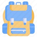 backpack, camping, baggage, education, bag