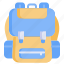 backpack, camping, baggage, education, bag 