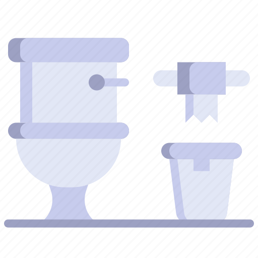 Toilet, paper, hygiene, restroom, bin icon - Download on Iconfinder