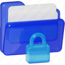 file locked, folder, files, security, private, file, document, business, 3d glass