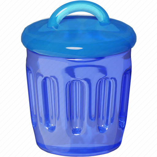 Trash can, recycle, garbage, bin, waste, ecology, eco 3D illustration - Download on Iconfinder