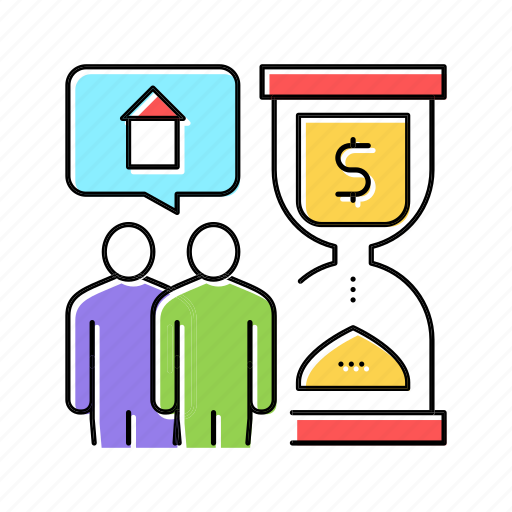Time, payment, mortgage, real, estate, agreement icon - Download on Iconfinder