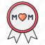badge, card, mom, motherday, wish 