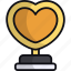 trophy, heart, winner, love, award, champion 