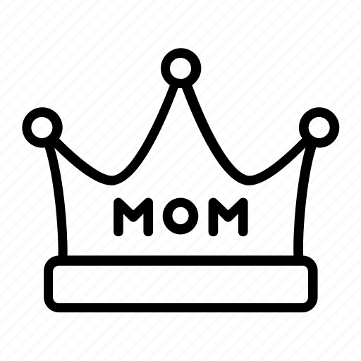 Mom crown, mother, princess, queen, royal icon - Download on Iconfinder