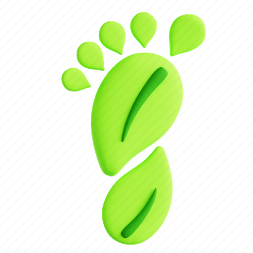 Carbon, footprint, earth day, earth, nature, ecology, mother earth 3D illustration - Download on Iconfinder