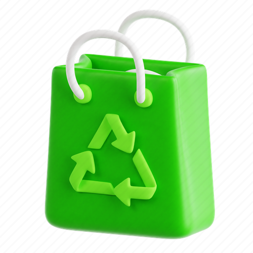Reusable, bag, earth day, nature, ecology, mother earth, mother earth day 3D illustration - Download on Iconfinder