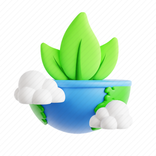 Go, green, earth day, earth, nature, ecology, mother earth 3D illustration - Download on Iconfinder