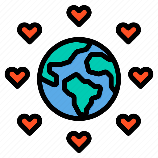 Planet, earth, world, love, ecology icon - Download on Iconfinder