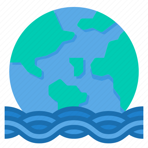 Flood, sea, level, natural, disaster, environment, water icon - Download on Iconfinder