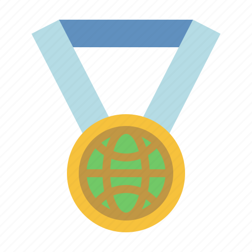 Earth, medal, day, ribbon, award, prize icon - Download on Iconfinder