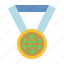 earth, medal, day, ribbon, award, prize 